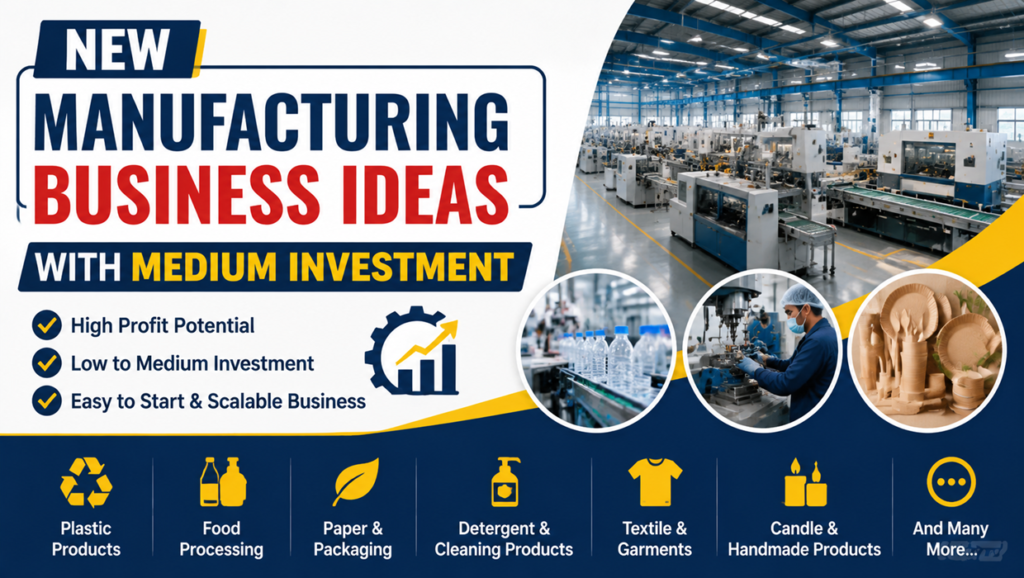 New Manufacturing Business Ideas With Medium Investment