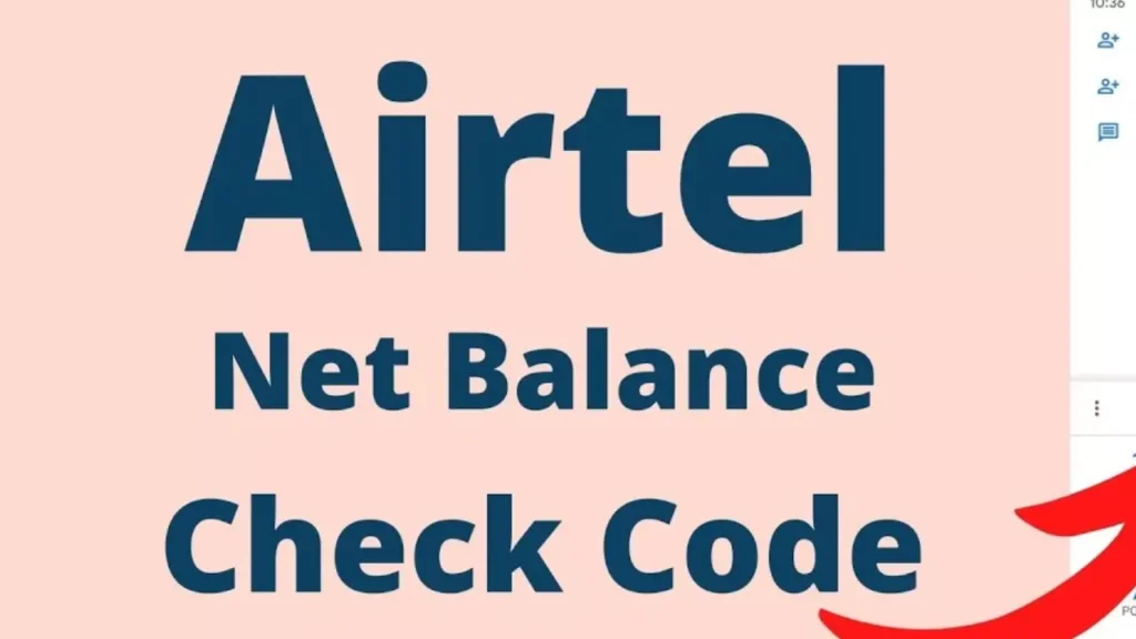 Airtel Net Balance Check