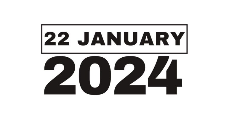 22 January 2024