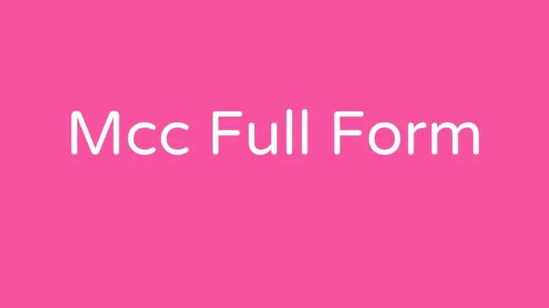 Mcc Full Form