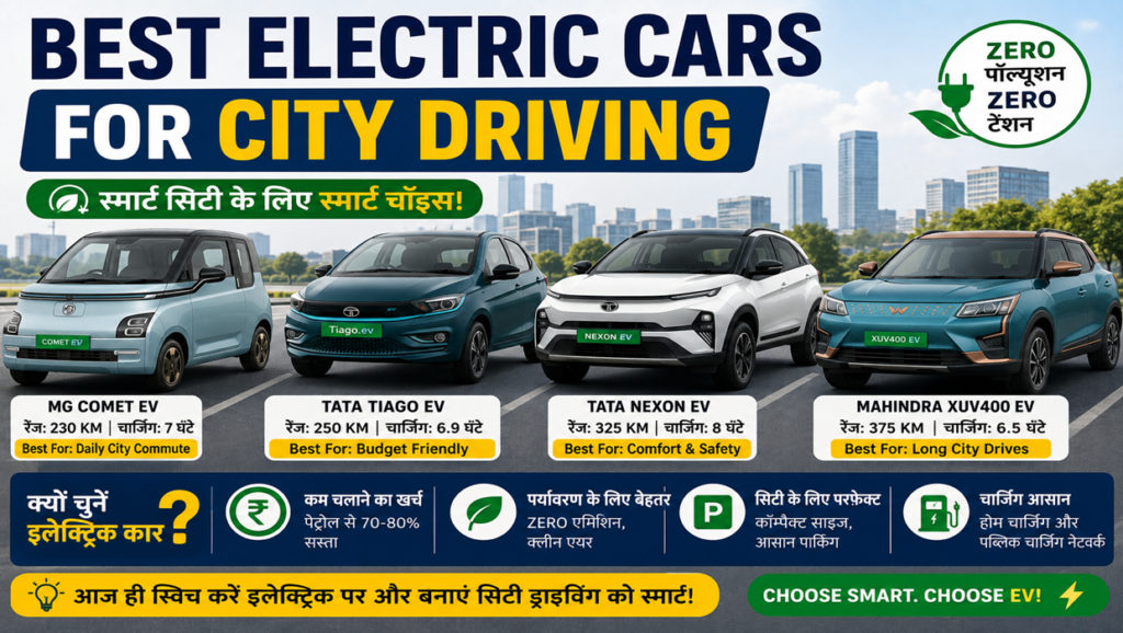 Best Electric Cars For City Driving