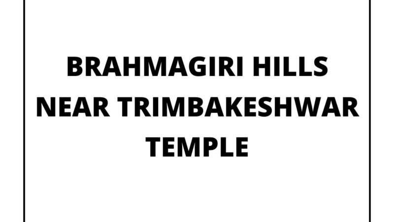 Brahmagiri hills near Trimbakeshwar Temple