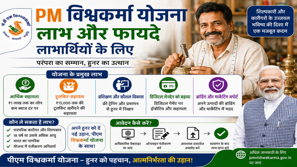 PM Vishwakarma Yojna Benefits For Beneficiaries