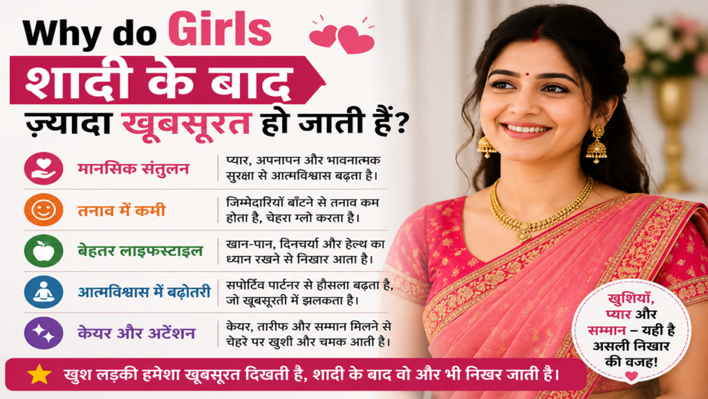 Why do girls become beautiful after marriage