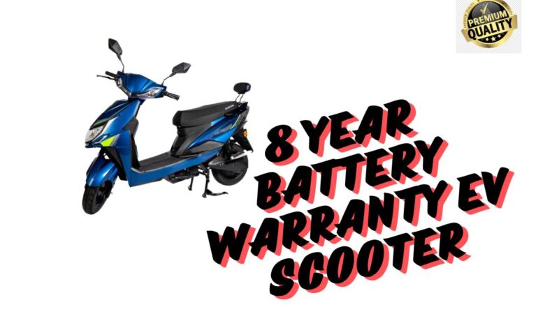 8 Year Battery Warranty EV Scooter