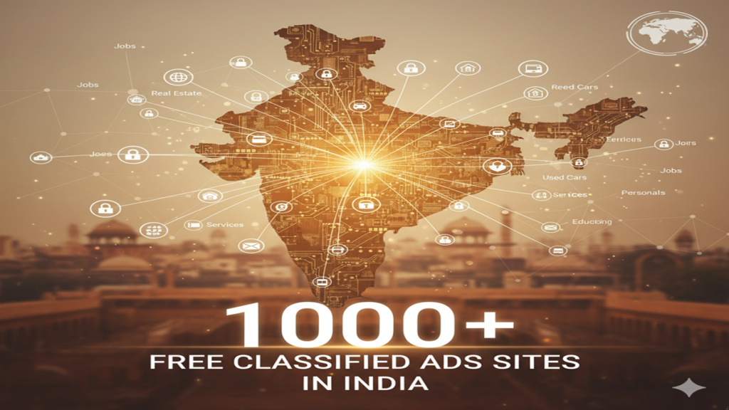 1000 free classified ads sites in India