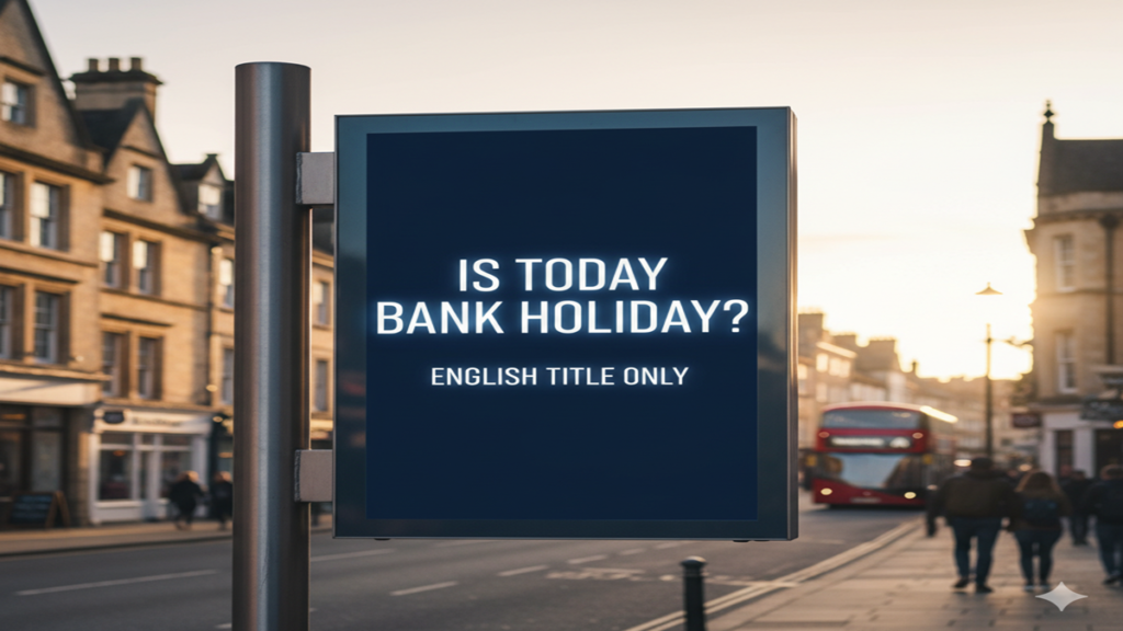 Is Today Bank Holiday