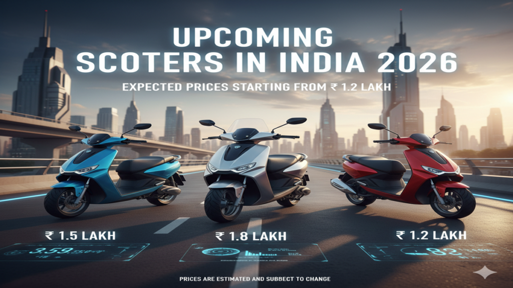 Upcoming scooters in India 2026 with price
