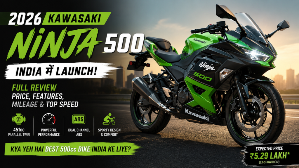 2026 Kawasaki Ninja 500 India