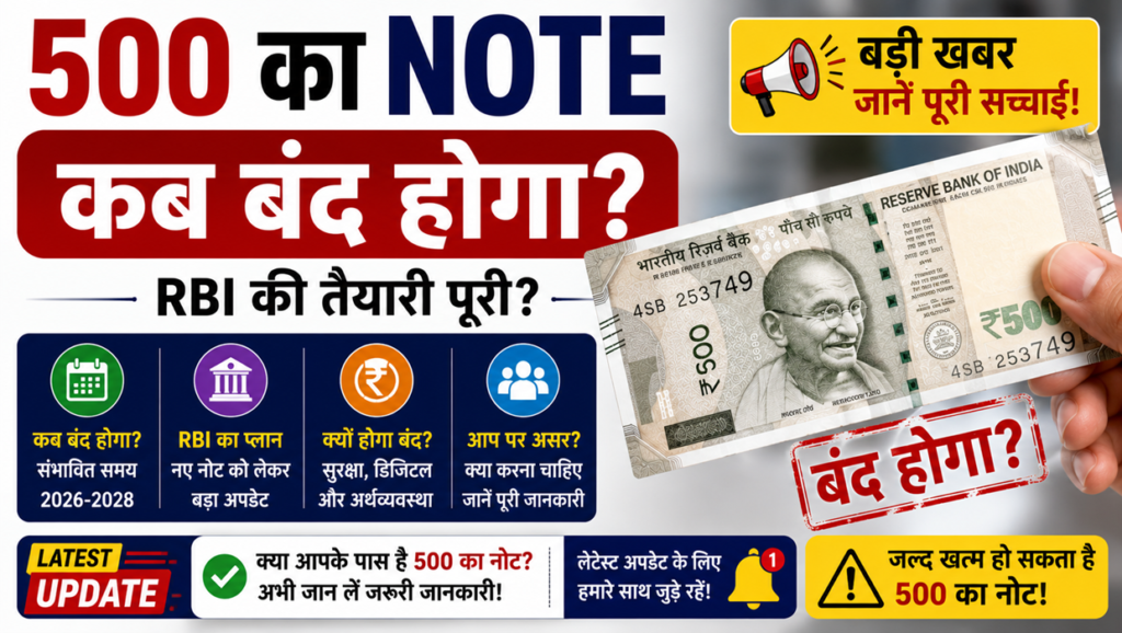 500 ka note kab band hoga