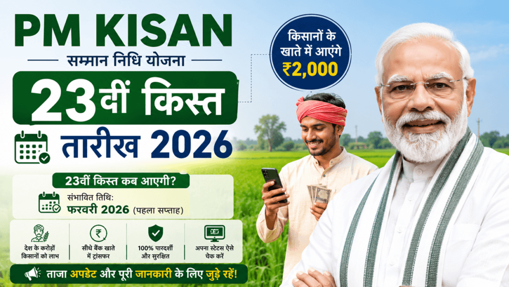 PM Kisan 23th Installment Date 2026 in Hindi