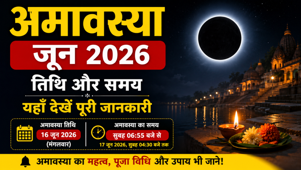 amavasya june 2026 date and time in hindi