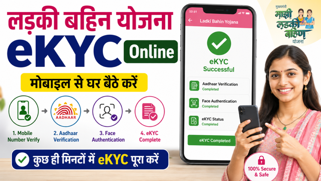 ladki bahin yojana ekyc online mobile