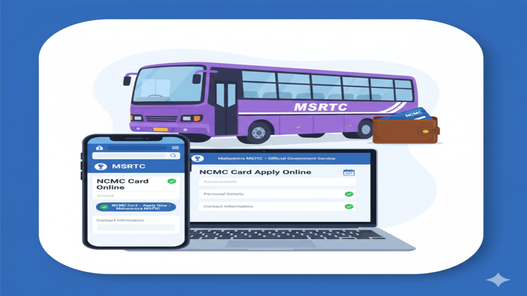 ncmc card apply online msrtc maharashtra