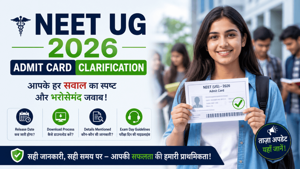 neet ug 2026 admit card clarification