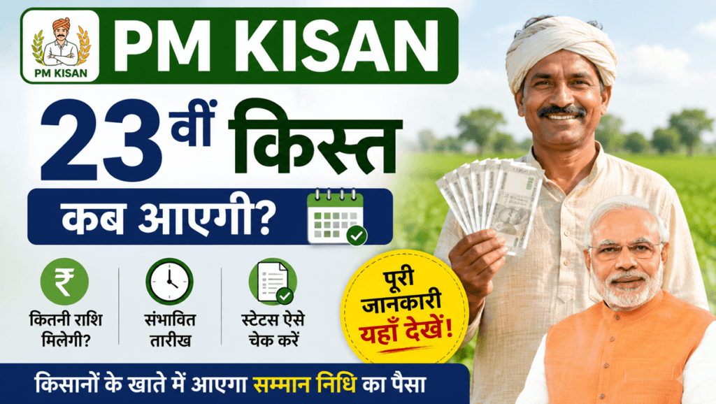 pm kisan 23th installment time