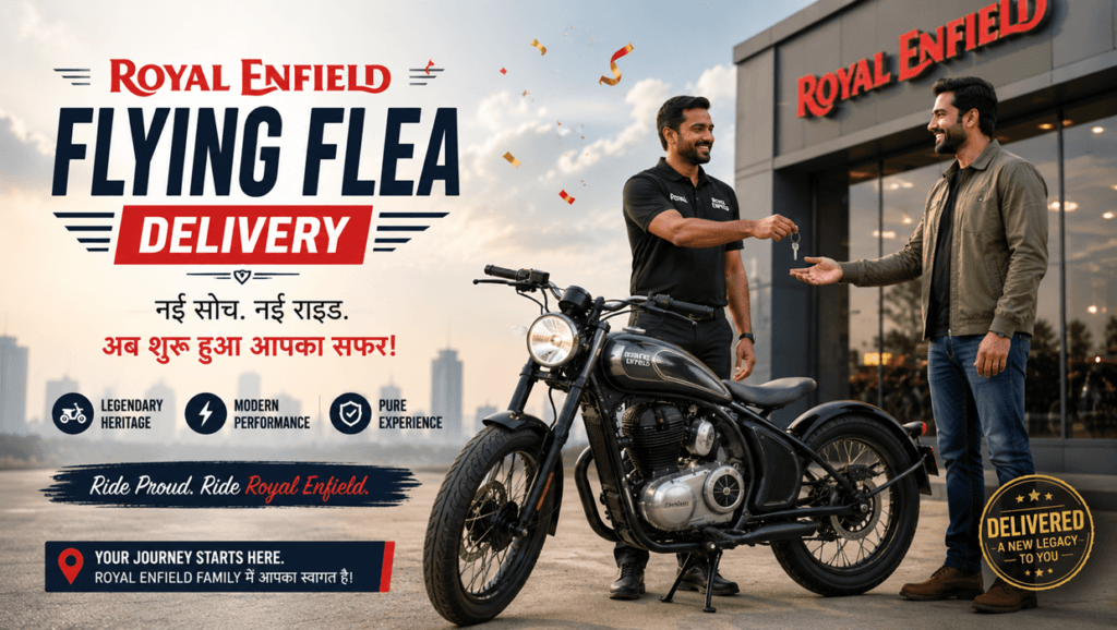 royal enfield flying flea delivery