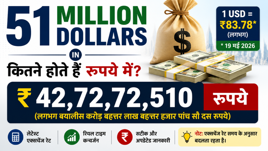 51 million dollars in rupees
