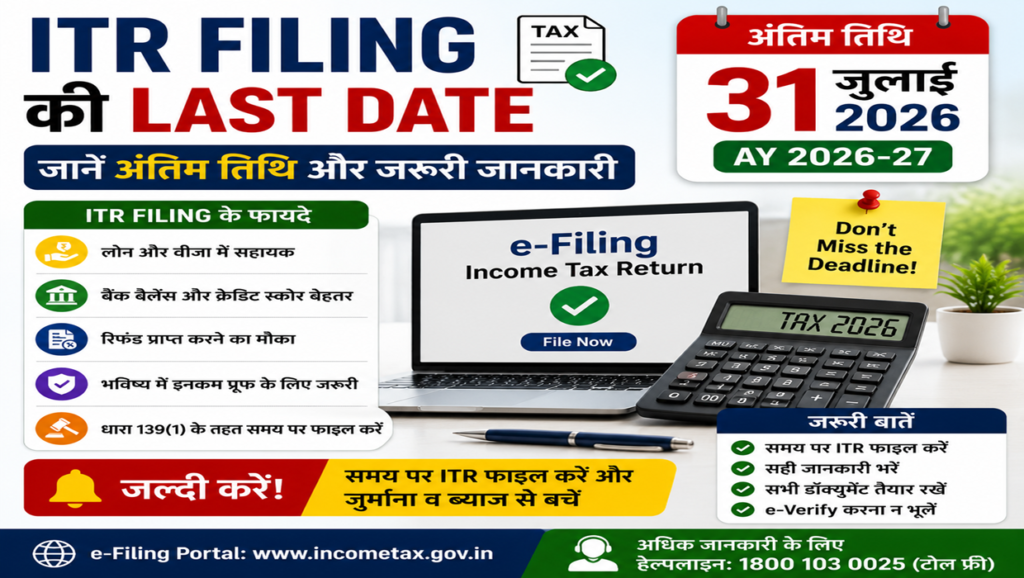 ITR filing last date 2026