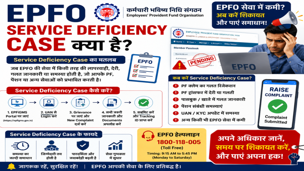 epfo service deficiency case