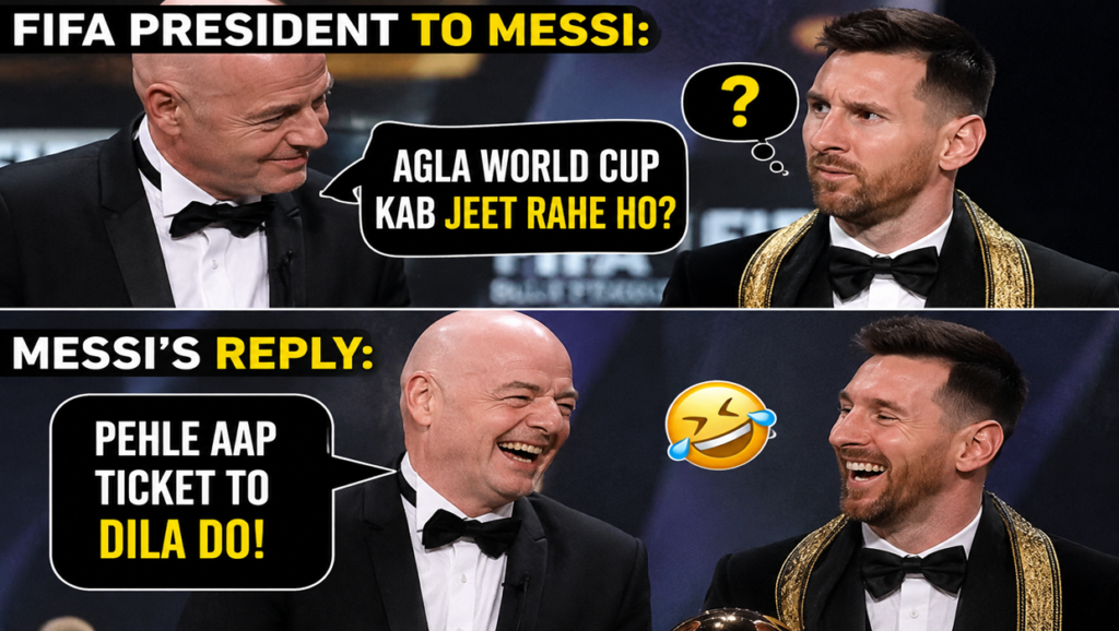 fifa president and messi meme