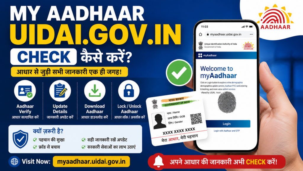 my aadhaar uidai gov in check