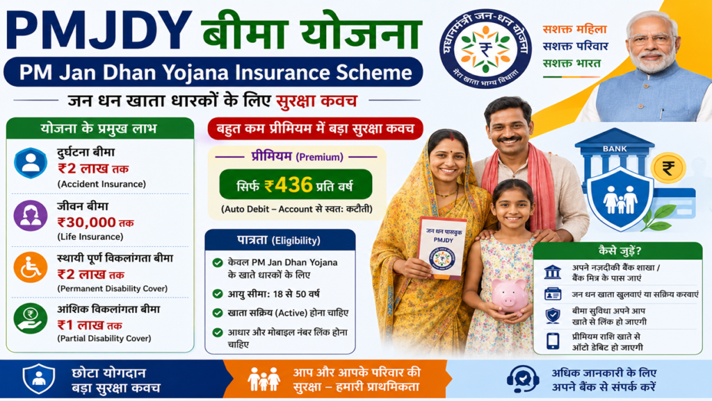 pmjdy insurance scheme details