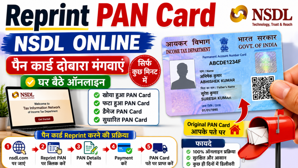 reprint pan card nsdl online