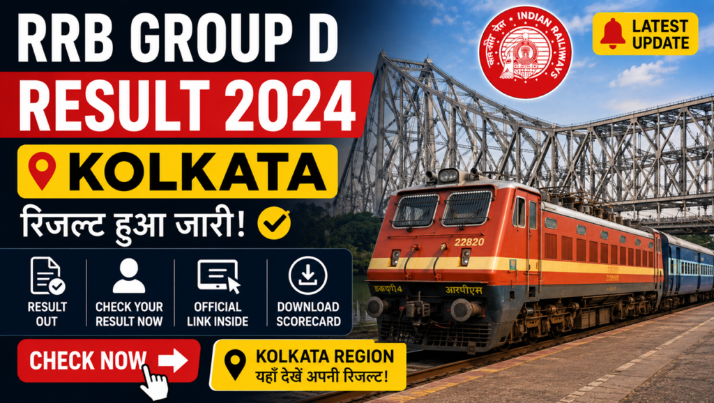 RRB Group D Result Kolkata 2026
