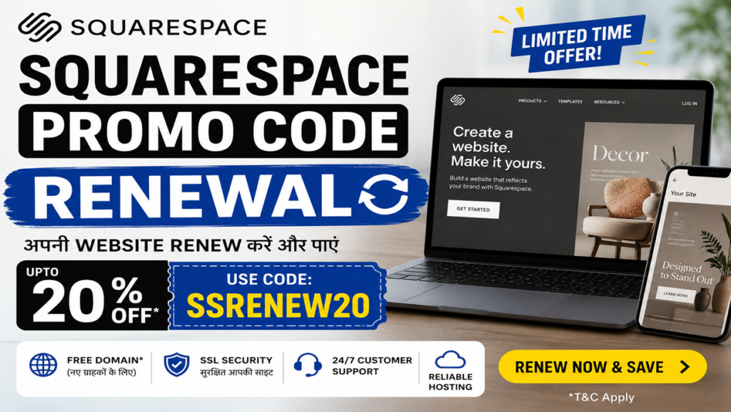 squarespace promo code renewal