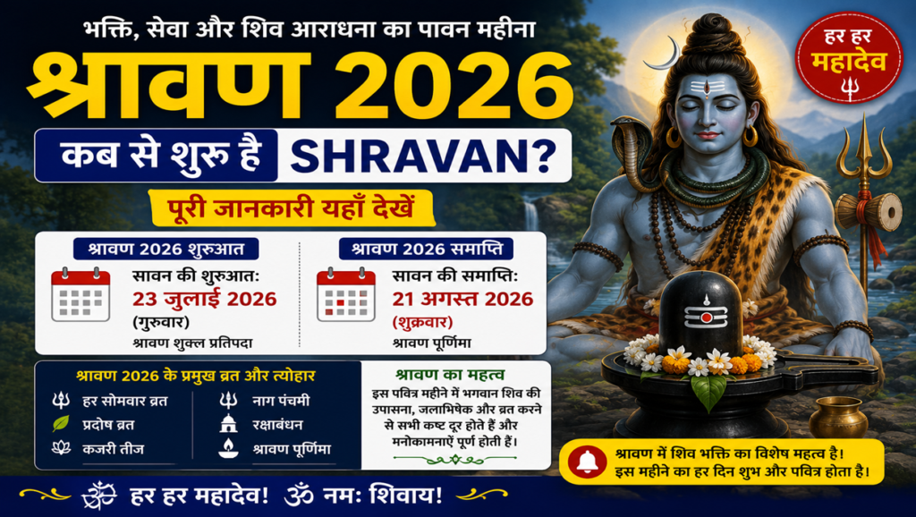 when is shravan starting in 2026