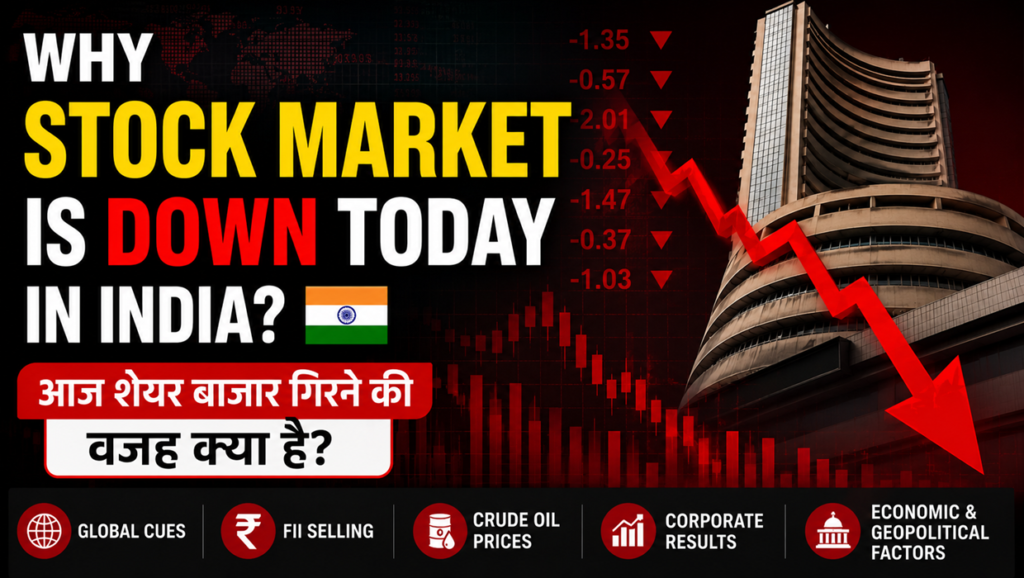 why stock market is down today in india